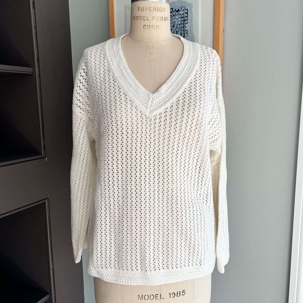 Z SUPPLY Kiami Crochet Sweater XS - Picture 8 of 13